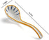 Soup Spoon Set of 4, Japanese and Korean Curved Handle Ceramic Ramen Spoons for Pho, Miso, Salad
