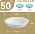 Sweejar Ceramic 10.4 Inches Pie Pan for Baking, Deep Fluted Non-Stick Pie Plate for Pumpkin & Apple Pie