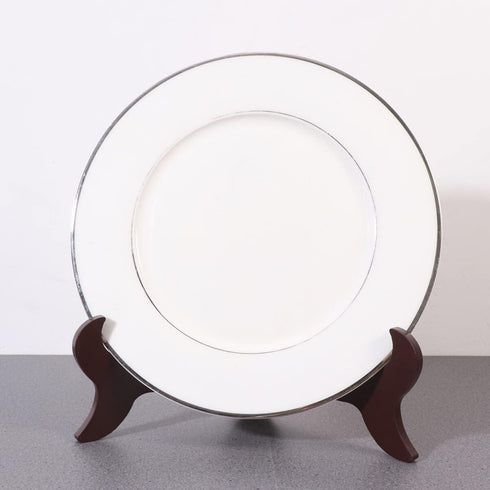 NOLITOY Vintage Wooden Plate Display Stand, 4 Inch Tabletop Holder for Pictures, Frames, and Plates