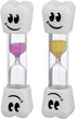 Smile Tooth 2 Minute Sand Timer, Assorted Colors (2 Pack)