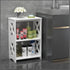 pikpuk Side Table, Narrow End Table with Storage Shelf, Minimalist Bedside Tables Nightstand, Small Bookshelf Bookcase