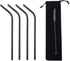 Gugrida Metal Straws - Stainless Steel Drinking Straws 8.5" Reusable 4 Set with Multi Color-Cleaning Brush for Tumblers