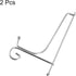 uxcell 2Pcs 7 Inch Iron Plate Stand for Display, Folding Decorative Metal Easel for Photo Picture Frame, Silver