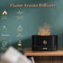 Upgraded 7 Color Flame Fireplace Air Aroma Essential Oil Diffuser,USB Personal Desktop Noiseless Cool Mist Humidifier with Auto-Off Protection for Home,Office, Gift (BLACK) by Chunyouhai