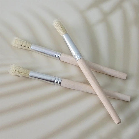 Coffee Grinder Cleaning Brush 2Pcs, Wood Handle & Natural Bristles Espresso Brush for Barista Home Kitchen