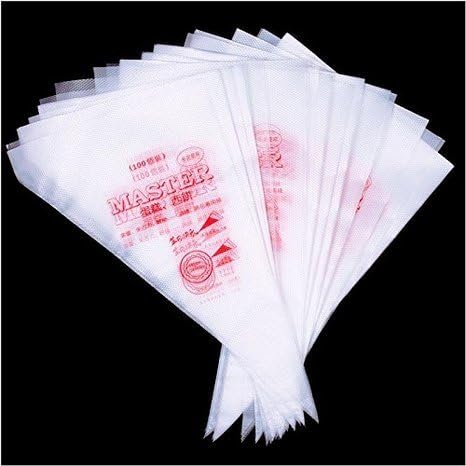 Piping Pastry Bag Pack of 100 Plastic Disposable Cream Pastry Bag Cake Icing Sugarcraft Cupcake Piping Decorating Tool For Baking Supplies (Small 25.5CMx26CMx15.5CM) by YYaaloa