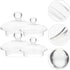 UPKOCH Tea Steeper, 4 Pack Glass Teapot Lid Replacement, Teapot Strainer Covers and Tea Filters