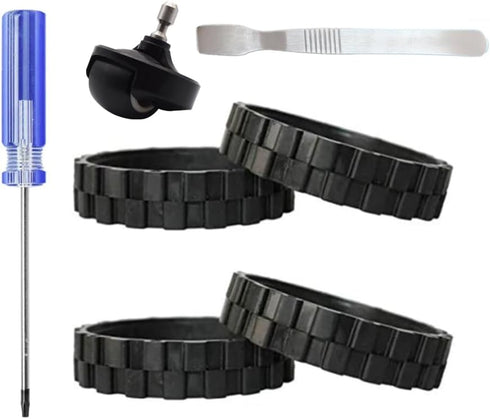 Front Caster Ball Wheel & Drive Wheel Tires Compatible with IRobot Roomba S Series S9 (9150), S9+, S9 Plus (9550) Robot