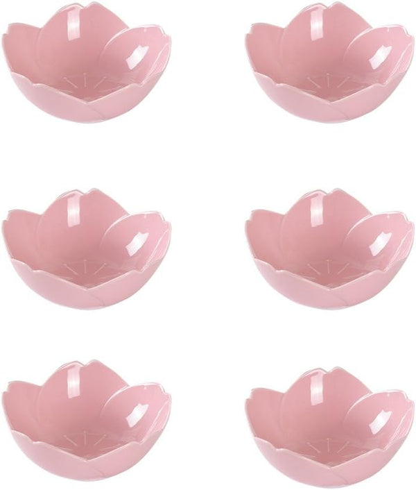 Chic Glossy Sakura Shaped Sauce Dish, 3'' Porcelain Serving Dish, Sushi Dipping Bowls