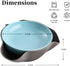 Rvdxur Plastic Pistachio Bowl with Shell Storage, Double Dish Snack Bowl Serving Dish Nut Bowls Storage for Sunflower