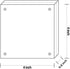 NIUBEE 4x4 Picture Frame, Acrylic Photo Frame, 20% Thicker Block, Double Sided Magnetic Frames