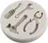Mini Construction Tools Silicone Molds Set of 4 for Cake Decorating, Chocolate Fondant Molds, Cupcake Topper