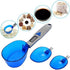 Meichoon Digital Food Scale with 3 Measuring Spoons, Portable LCD Display, Weighing Ingredients (1.1lb/500g)