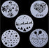 15-Pack Magnoloran Wedding Cake Stencils, Floral Cake Templates, Baking Tools, Dessert Decorating Molds