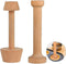Double Sided Wooden Tart Tamper Set, Egg Tarts Tamper Pastry Tools for DIY Baking Shaping Kitchen