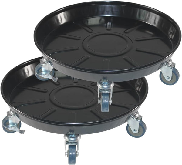 FLRISNTIG 12" Heavy Duty Plant Dolly with Wheels, 200lbs Metal Rolling Plant Stand