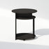 3-Tier Closet, Furinno TIDUR Night Stand, Oval Nightstand with Round Edge Tabletop, Open Shelf Bedside Table, End