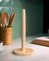 Countertop, KitchLife Wooden Paper Towel Holder Fits Jumbo Roll - Solid Beechwood Paper Towel Dispenser Stand with Wide