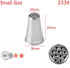 beyonday 3pcs Grass Cream Icing Nozzles, Cupcake Practical Piping Tips, Stainless Steel Pastry Decorating Tool