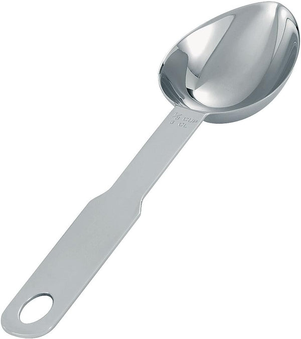 Vollrath Heavy Duty Oval S/S Measuring Scoop, 1/3 Cup, 9-3/4"