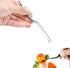5pc Precision Cooking Tweezers, Stainless Steel Curved Tongs for Kitchen Plating, Baking, Decorating, Beauty