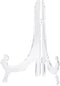 uxcell 2pcs 9.8" Folding Acrylic Easel Stand, Clear Display Plate Holder for Decorative Picture Frame