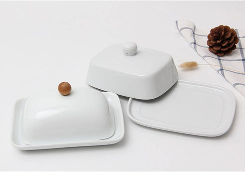 Cangfort Countertop, Counter Butter Dishwith Lid for Ceramics Butter Keeper Holder With Airtight Cover,Butter Container