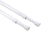 KXLIFE 2 Pack 5/8" Tension Curtain Rods, RV Tension Bars, White Cupboard Rods 10 to 16 Inch