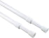 KXLIFE 2 Pack 5/8" Tension Curtain Rods, RV Tension Bars, White Cupboard Rods 10 to 16 Inch