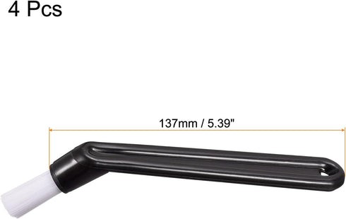 MECCANIXITY Coffee Machine Brush Pack of 4, 5.39" Length Black Nylon Head for Cleaning Espresso Machines