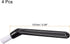 MECCANIXITY Coffee Machine Brush Pack of 4, 5.39" Length Black Nylon Head for Cleaning Espresso Machines