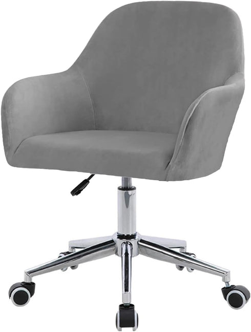 ZHUIYUAN Velvet Office Chair Slipcover with Arms, Cover for Vanity, Modern Office Computer