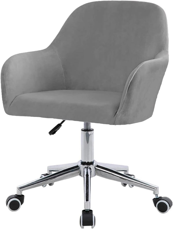 ZHUIYUAN Velvet Office Chair Slipcover with Arms, Cover for Vanity, Modern Office Computer
