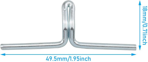 WHYHKJ 50pcs Lawn Chair Webbing Clip Spring Steel Lounge Chairs Leisure Chair Webbing Clip for Sofa Chair Furniture