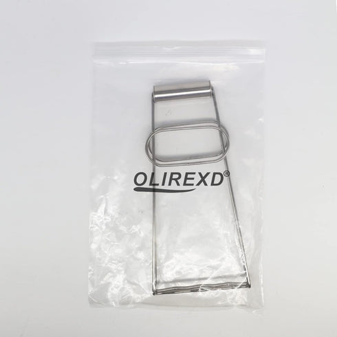 OLIREXD Universal Kitchen Stainless Steel Plate Lifter, Folding Hot Dish Bowl Clip Retriever Tongs