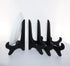 Artliving Black 8" Wood-Like Plastic Easels, Plate Display Stands, Picture Frame Stand Holder - Set of 4