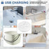 Ultrasonic Washing Machine, USB Powered Portable Turbine Washer for Traveling, Camping, Home Use (White)