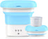 New Jalisco Portable Washing Machine, Foldable Mini Washer for Baby Clothes, Underwear, Small Items, Blue