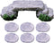 Yardwe Miniature Garden Bridge Statue Set, Micro Landscape Decorations, Stepping Stone DIY Mini Resin Bridge, Bonsai