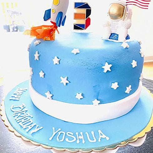 Spaceman Birthday Candle, Astronaut Theme for Birthday Party and Baby Shower (style1)