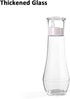 ZOBONETI 8.8 OZ, 1P Glass Mouthwash Dispenser For Bathroom, Mouth Wash Dispensers With Cup, Mouthwash Container Bottle