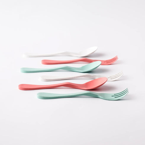 Knork Eco Togo Ware Reusable Bamboo 6 Piece Plant-Based Utensil Lunch Pack