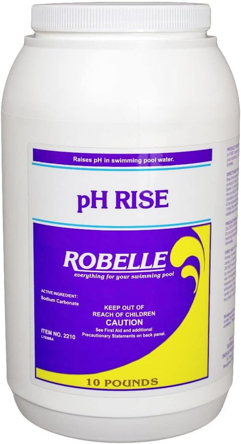 Robelle 10-Pounds Premium pH Up for Pools, 100% Sodium Carbonate, Made in
