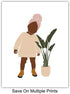 African American Baby Girl Room Decor - Black Girls Bedroom Decor - Baby Nursery Decor - Little Girls Bedroom Wall Art