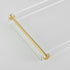 Beelee Bathtub Tray Clear Caddy Rack, Acrylic Tub Tray with Gold Rails for Book, Phone, Candle, Wine