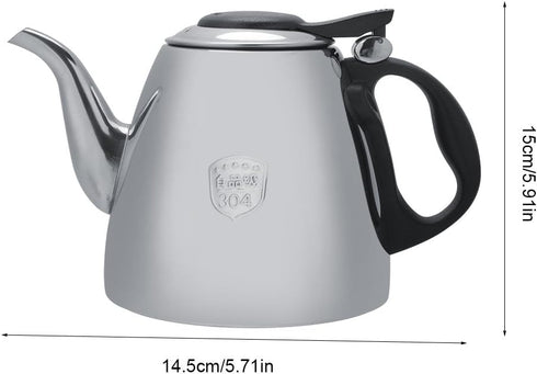Tea Kettle, Stainless Steel Stove-top Teapot - Heat Resistant Handle for Boiling Water, Tea, Coffee (1.5L)