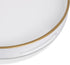15.6" 10.6" 1.4" MAONAME White Decorative Tray, Oval Serving Tray with Handles, Plastic Trays for Coffee Table, Ottoman