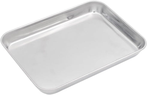 Baking Sheet with Rack Set, Stainless Steel Cookie Sheet and Cooling Rack, 9.5" X 7" X 1"