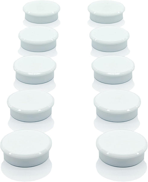 ZDZBLX 10 Pack Strong Fridge Magnets, White Small Heavy Duty Magnets for Office, Crafts, Classroom, Decorative Mini
