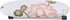 Small Mini Ironing Board, Foldable Space-Saving Portable Ironing Board for Household, Sewing Craft Room (Peony)